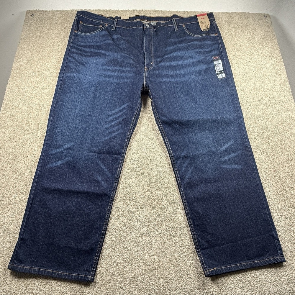 Levi's 559 54x29 Relaxed Straight Fit Jeans Blue Big & Tall Dark Wash NWT